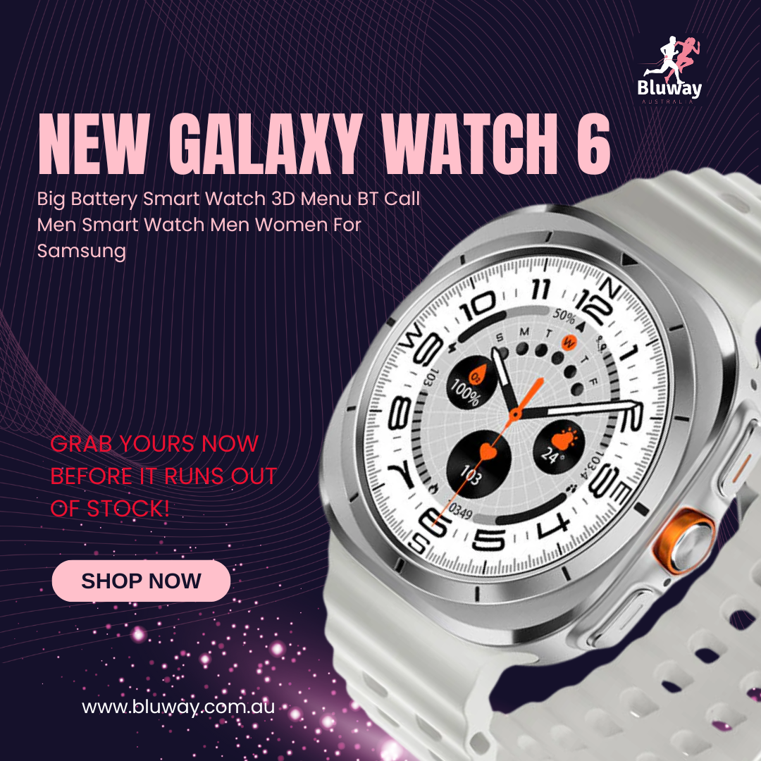 This is an image of New Galaxy Watch 6 Big Battery Smart Watch 3D Menu BT Call Men Smart Watch Men Women For Samsung