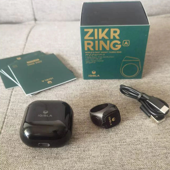 Smart Tally Counter for Muslims Zikr Ring Digital Tasbih Counter 5 Prayer Islamic Muslim Eid Gift