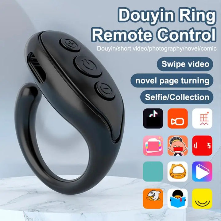 Enhance your phone experience with the Bluetooth 5.3 Fingertip Rings Remote Control. Ideal for taking selfies, turning pages, flipping videos, and controlling TikTok and phone apps. Easy to use and portable. Shop now!