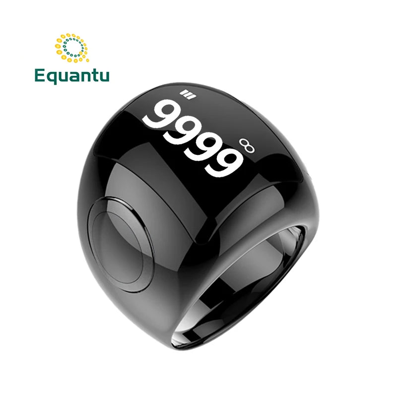 Explore the Equantu QB709 Bluetooth Prayer Counter Smart  Ring , featuring waterproof zinc alloy construction and advanced Bluetooth connectivity. Perfect for reliable and convenient prayer counting.