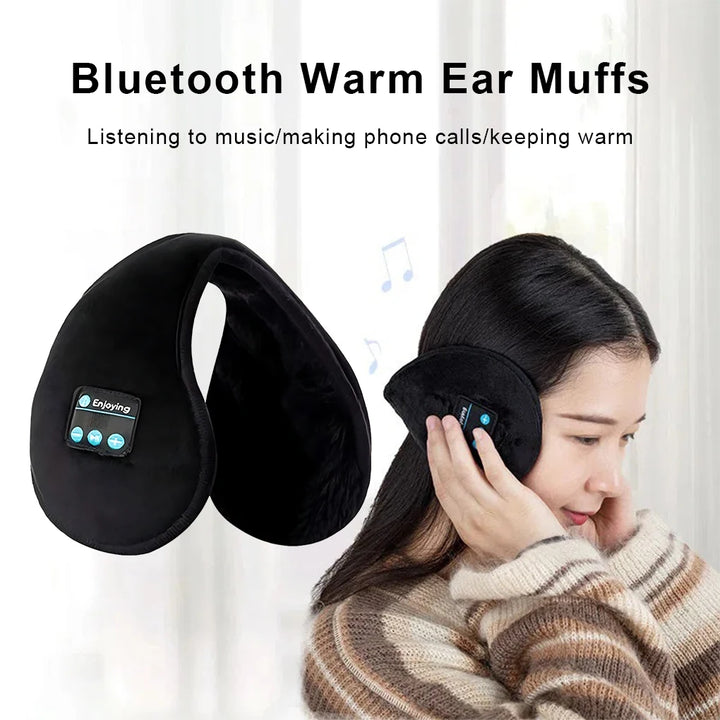 Wireless Headband Headphones Muffs Earphone Warmer Earmuffs Bluetooth Ear Warmer Music Men Women Winter Thick Casual Cap