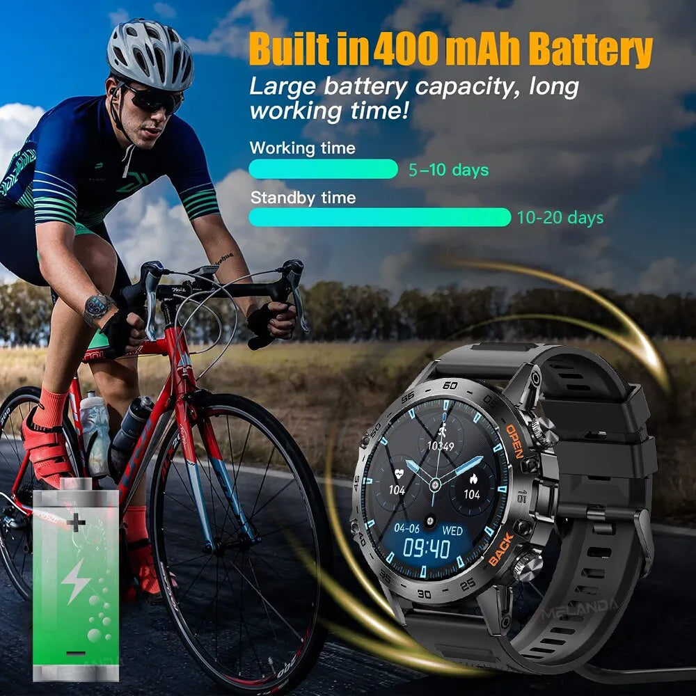 MELANDA K52 Smart Watch. This feature-packed smartwatch empowers you to track your health, stay connected, and manage your daily tasks with ease.