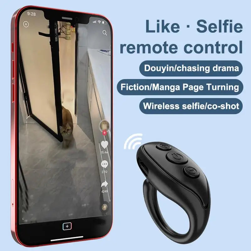 Enhance your phone experience with the Bluetooth 5.3 Fingertip Rings Remote Control. Ideal for taking selfies, turning pages, flipping videos, and controlling TikTok and phone apps. Easy to use and portable. Shop now!