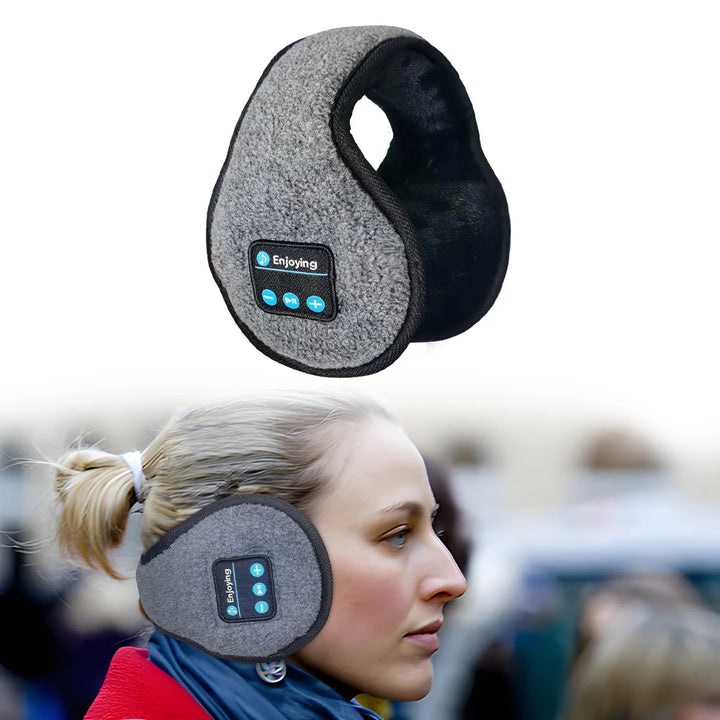 wireless headband  Bluetooth Ear Muffs for Men and Women, Winter Thick Casual Cap