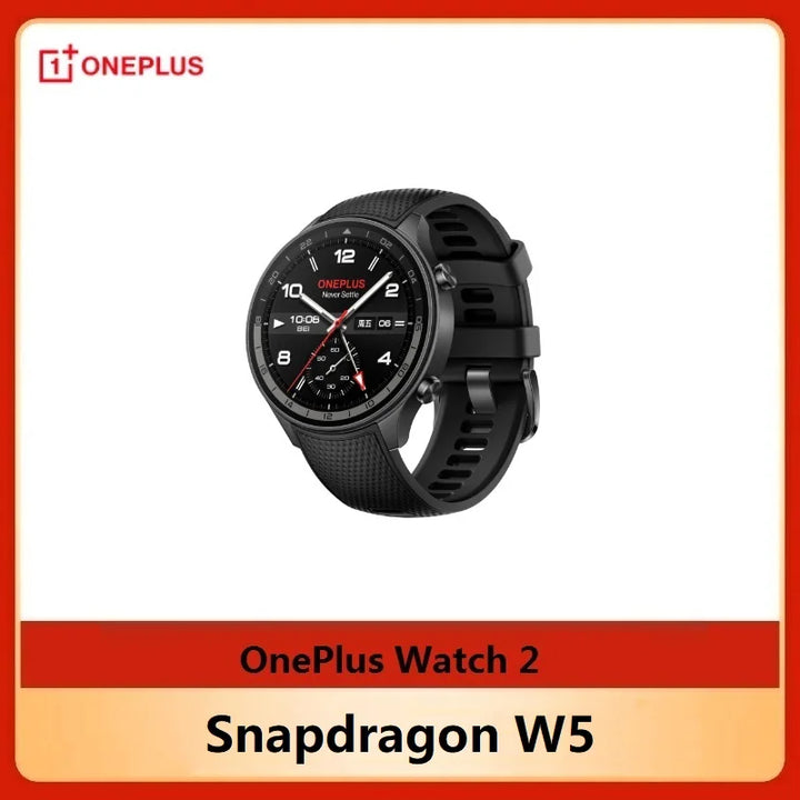 OPPO OnePlus Watch 2 1.43 Inches 500mAh IP68 Snapdragon W5 Hengxuan 2700 2GB RAM + 32GB ROM PhoneWatch LTPO AMOLED Bluetooth 5.0