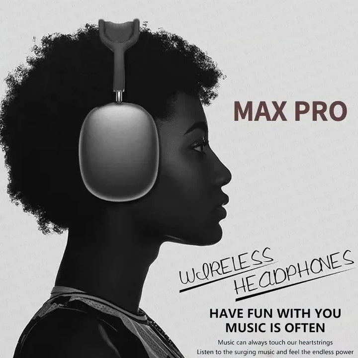 P9 Pro Max wireless earphones, equipped with microphone, stereo, waterproof sports earphones, and C-shaped telescopic earphones