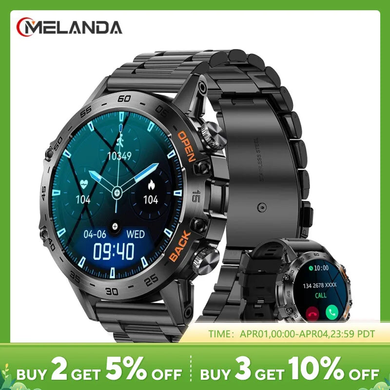 MELANDA K52 Smart Watch. This feature-packed smartwatch empowers you to track your health, stay connected, and manage your daily tasks with ease.